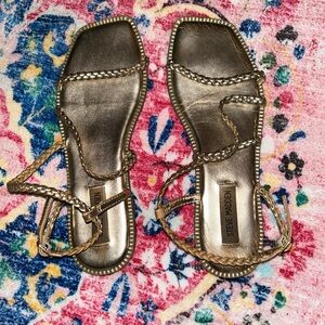 Steve Madden Metallic Braided Sandals